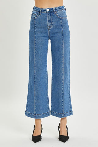 Risen Full Size High Rise Wide Leg Jeans