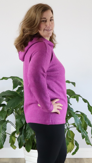 Basically My Favorite Hooded Pullover in Light Plum