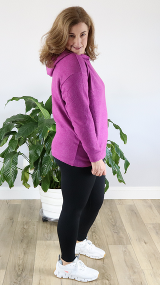 Basically My Favorite Hooded Pullover in Light Plum