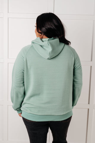 Crosswalk Textured Hoodie in Green