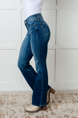 Judy Blue Mid-Rise Bootcut Jeans with Thermal Lining