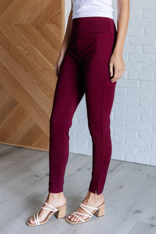 Magic Skinny 28" Pants in Wine