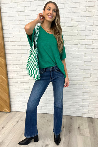 Dolman Sleeve Top in Kelly Green