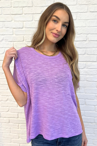 Dolman Sleeve Top in B Lavender