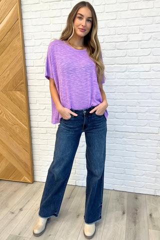 Dolman Sleeve Top in B Lavender