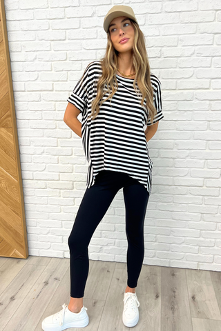 Striped Oversized Top