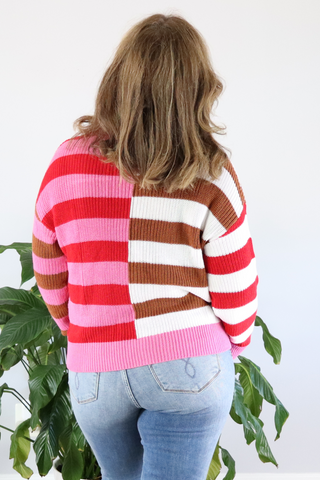 Blocked Stripe Sweater