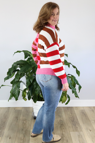 Blocked Stripe Sweater