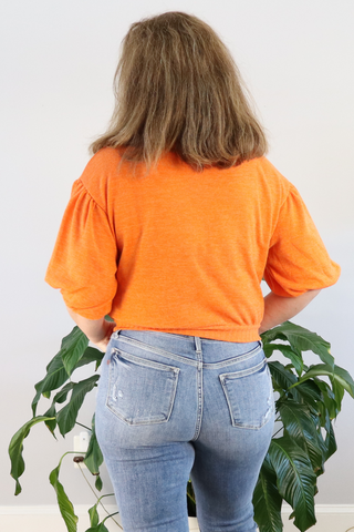 Subway Station Sweater in Orange